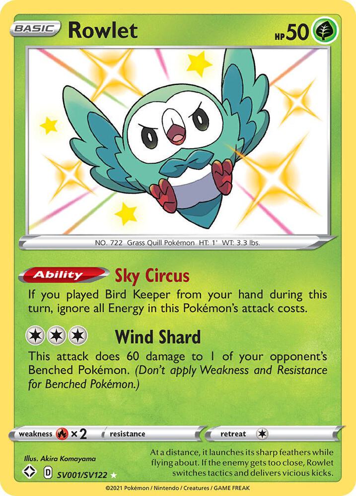 Rowlet - Shining Fates: Shiny Vault (SHFSV)